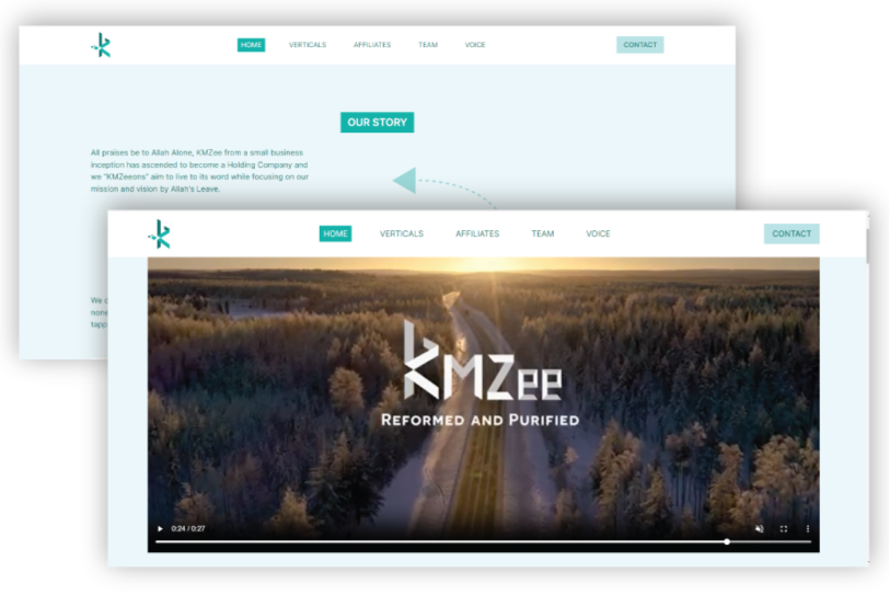 KMZee Holding Website (Version 2)