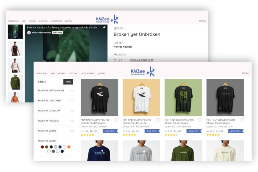 KMZee Merchandise E-Commerce Platform (Global Version)